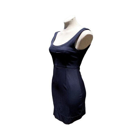 Theory Wool Jumper Dress Midnight Blue Black Size 2 - Picture 3 of 11